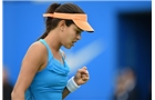 BIRMINGHAM, ENGLAND - JUNE 15:  Ana Ivanovic of Serbia celebrates a point during the Singles Final during Day Seven of the Aegon Classic at Edgbaston Priory Club on June 15, 2014 in Birmingham, England.  (Photo by Tom Dulat/Getty Images)